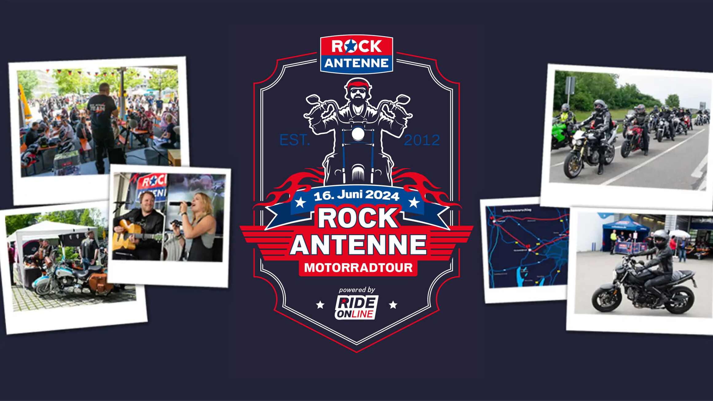 16.06.2024: ROCK ANTENNE Motorradtour - powered by RIDE ONline