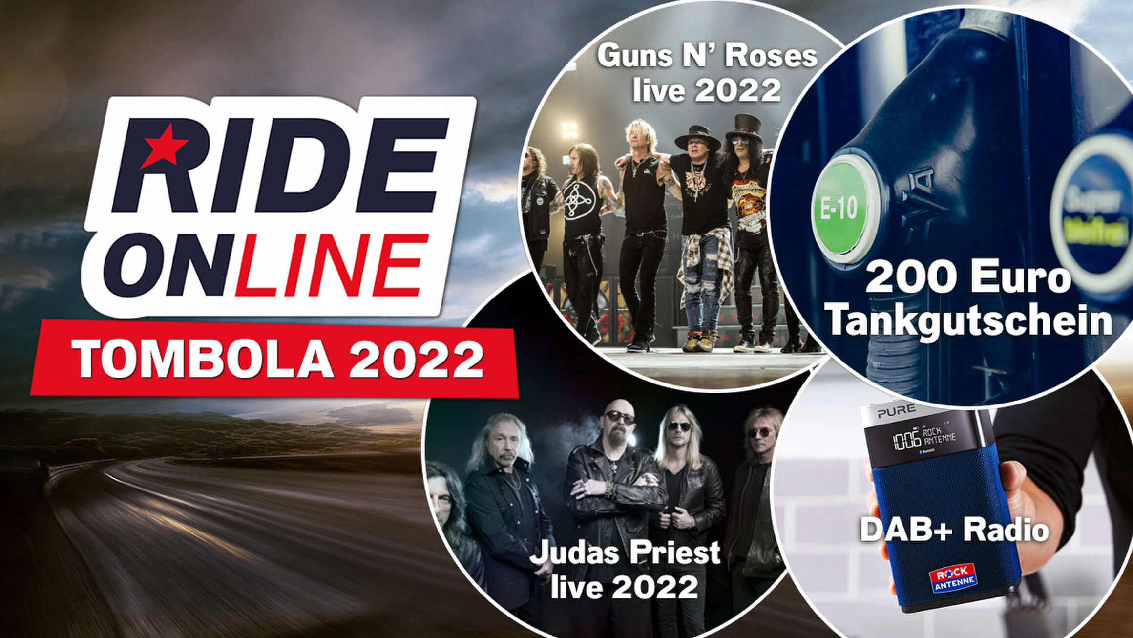 RIDE ONline Tombola 2022: Jetzt mitmachen & Tankgutscheine, Konzerttickets und mehr gewinnen!