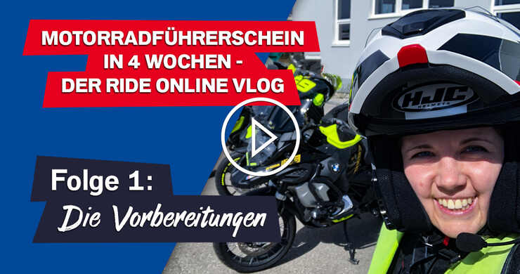 Motorradführerschein in 4 Wochen: Der RIDE ONline Vlog - Folge 1