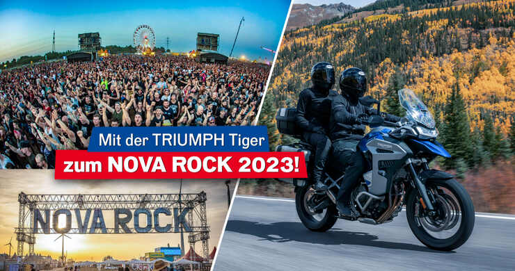 NOVA ROCK 2023: Fahrt mit TRIUMPH zum Festival!